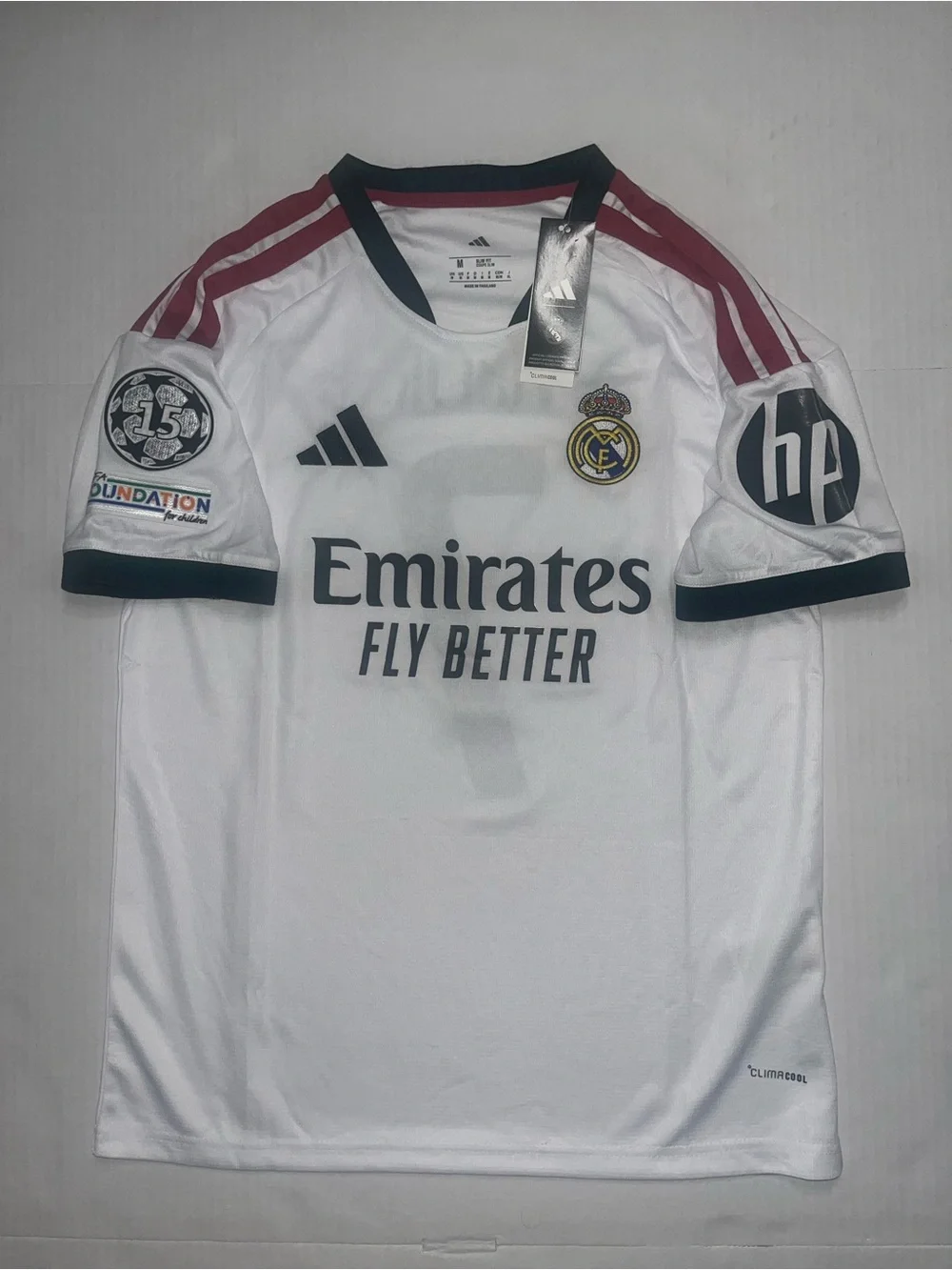 Vinicius Jr #7 Real Madrid Home Jersey UCL Patches Size M
